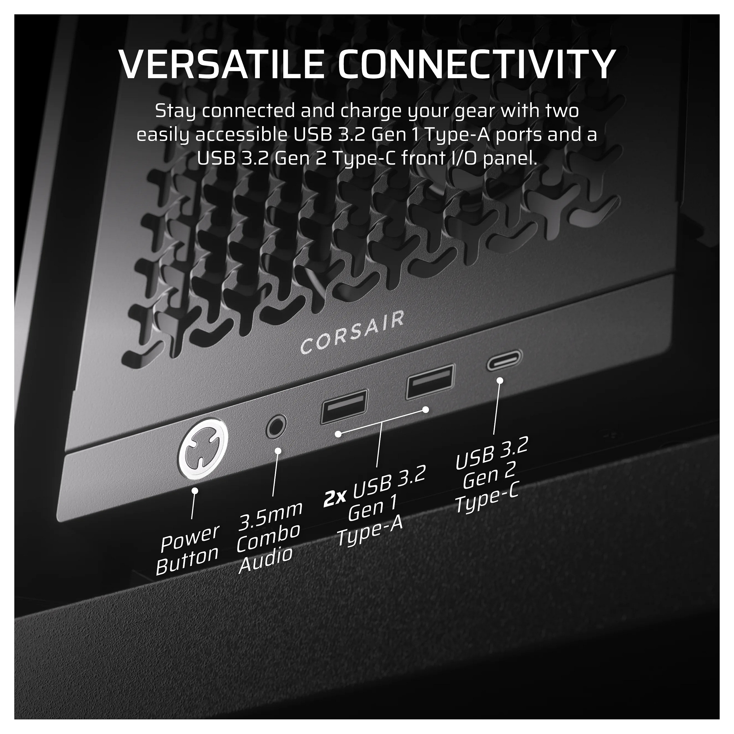 Kasë CORSAIR Frame 4000D RS Midi Tower ATX – Zezë - 8