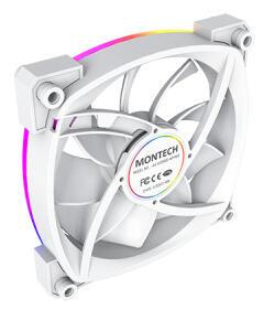 Ftohës për Kasë Montech AX120 / 120mm / 600-1800 RPM / 3-Pack – Bardhë - 2