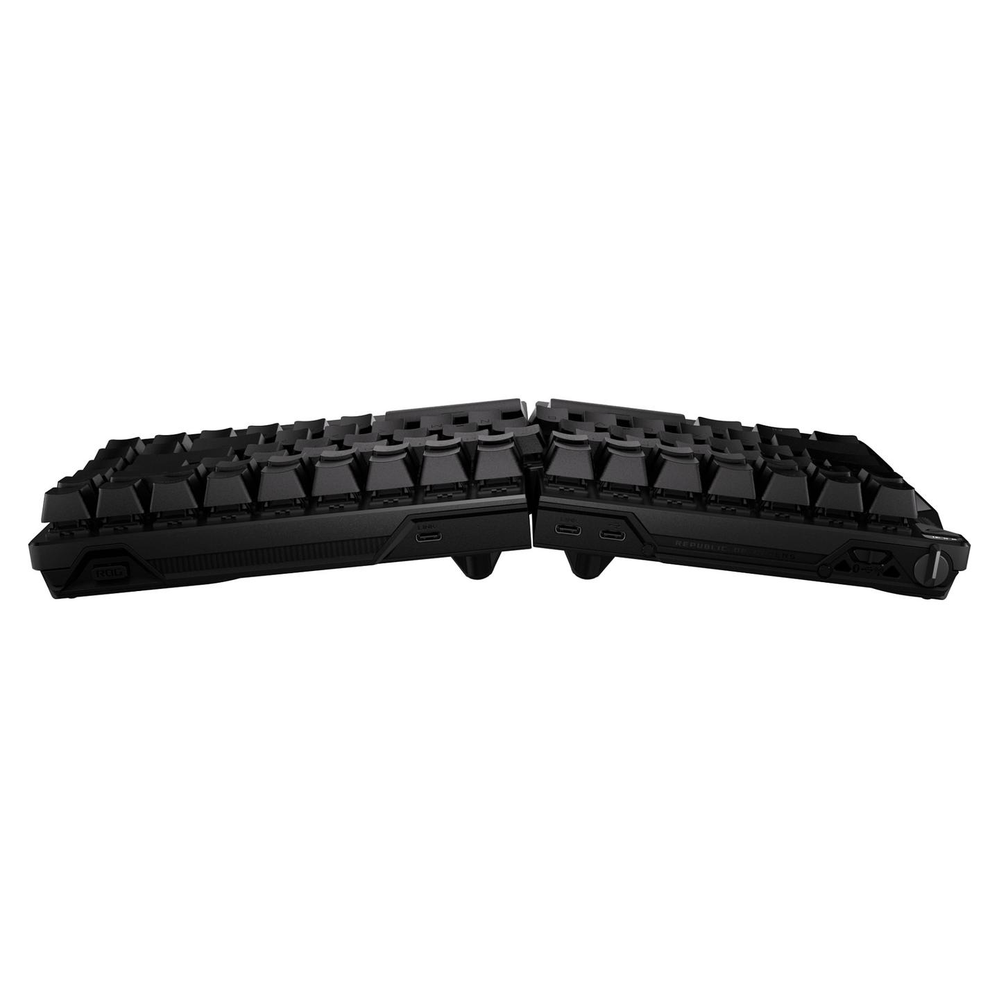 Tastierë Gaming ASUS ROG Falcata / USB + 2.4 GHz + Bluetooth 5 / Mekanike Magnetike ROG HFX V2 / 75% / QWERTZ / German / RGB - Zezë - 9