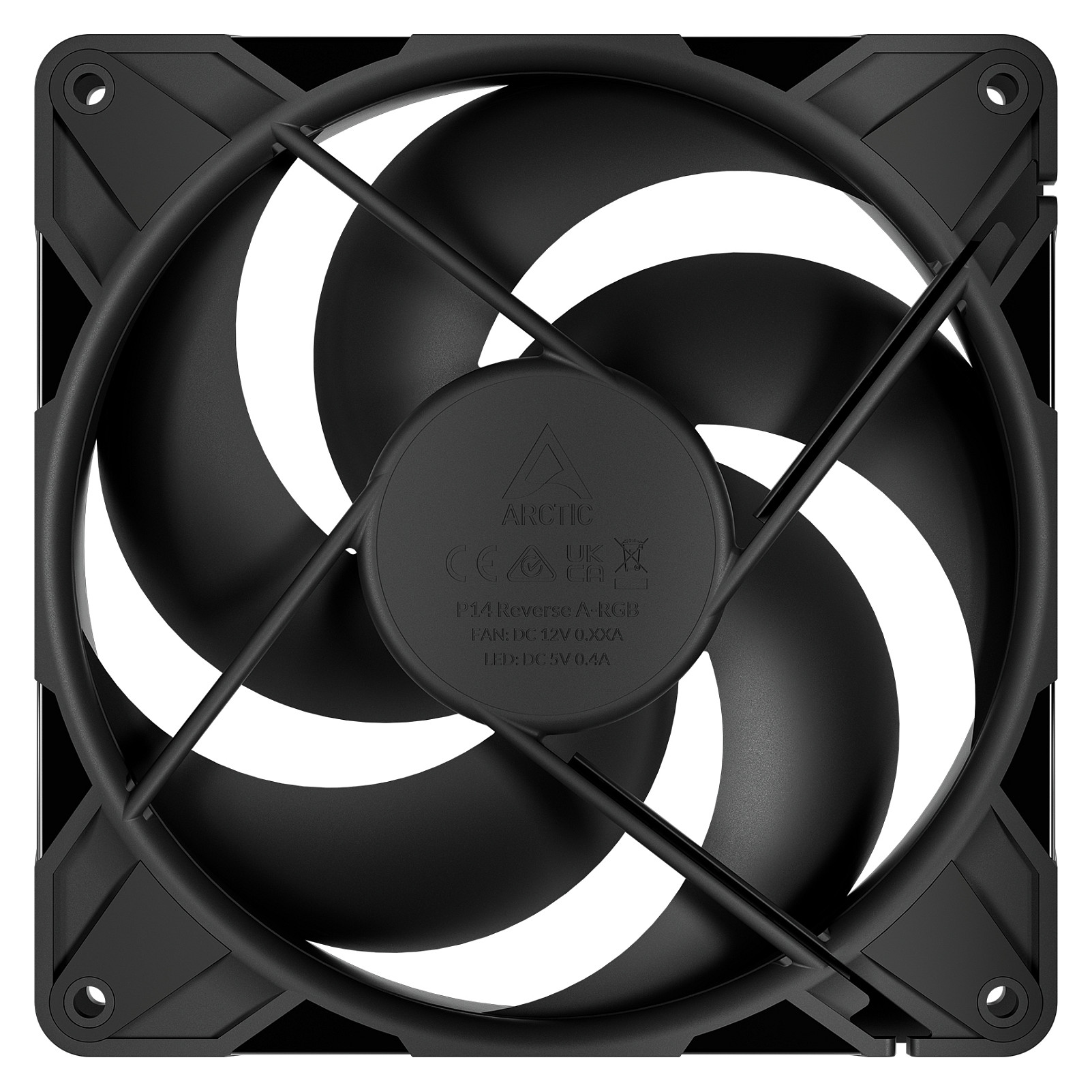 Ftohës për Kasë 140mm ARCTIC P14 Pro Reverse 3-Pack – Zezë - 4