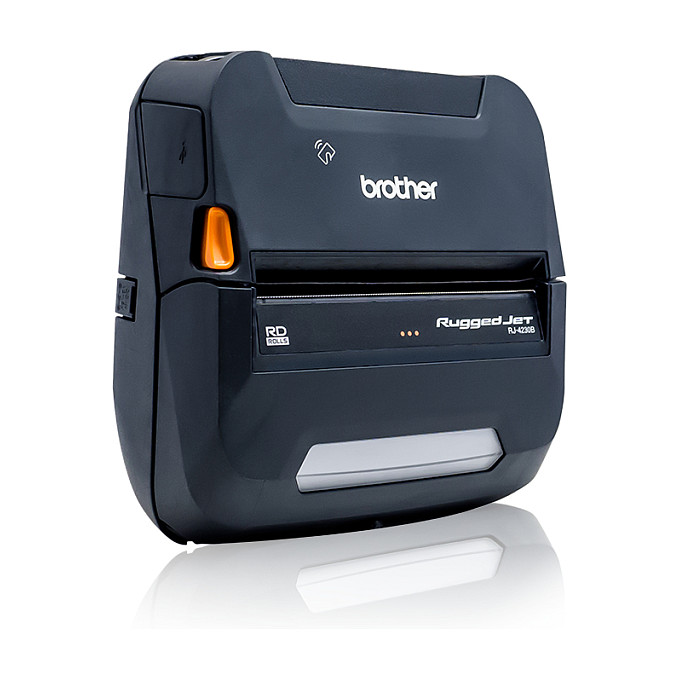 Printer Label Brother RuggedJet RJ-4230B / Direct Thermal / 203 DPI / 127 mm/s / 104 mm / Bluetooth 4.2 / NFC / USB / IP54 - Blu e errët - 2