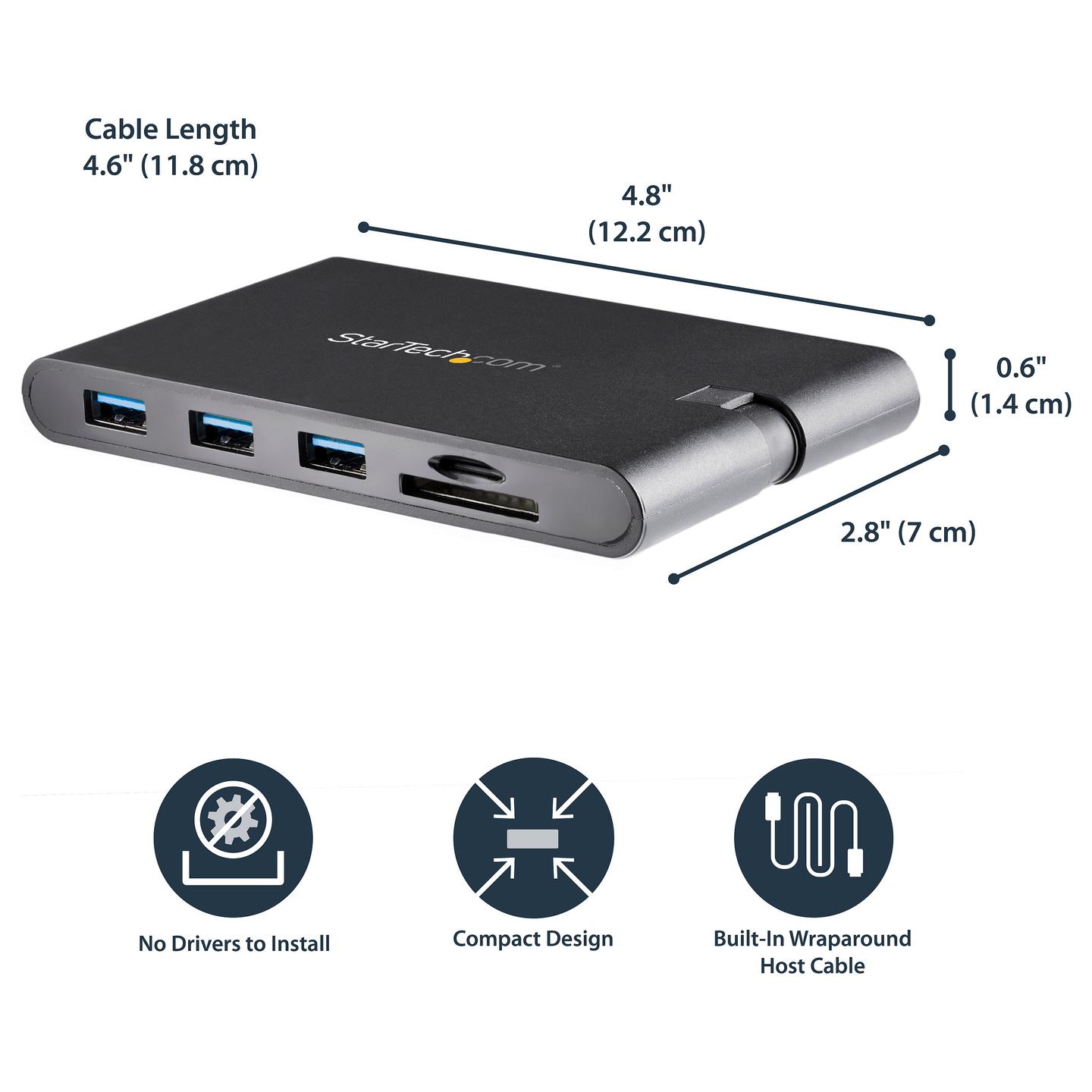 Docking Station StarTech.com DKT30CHVSCPD, HDMI 4K, VGA, 3× USB-A, USB-C, Gigabit Ethernet, SD, microSD, PD 100 W – Zezë - 12
