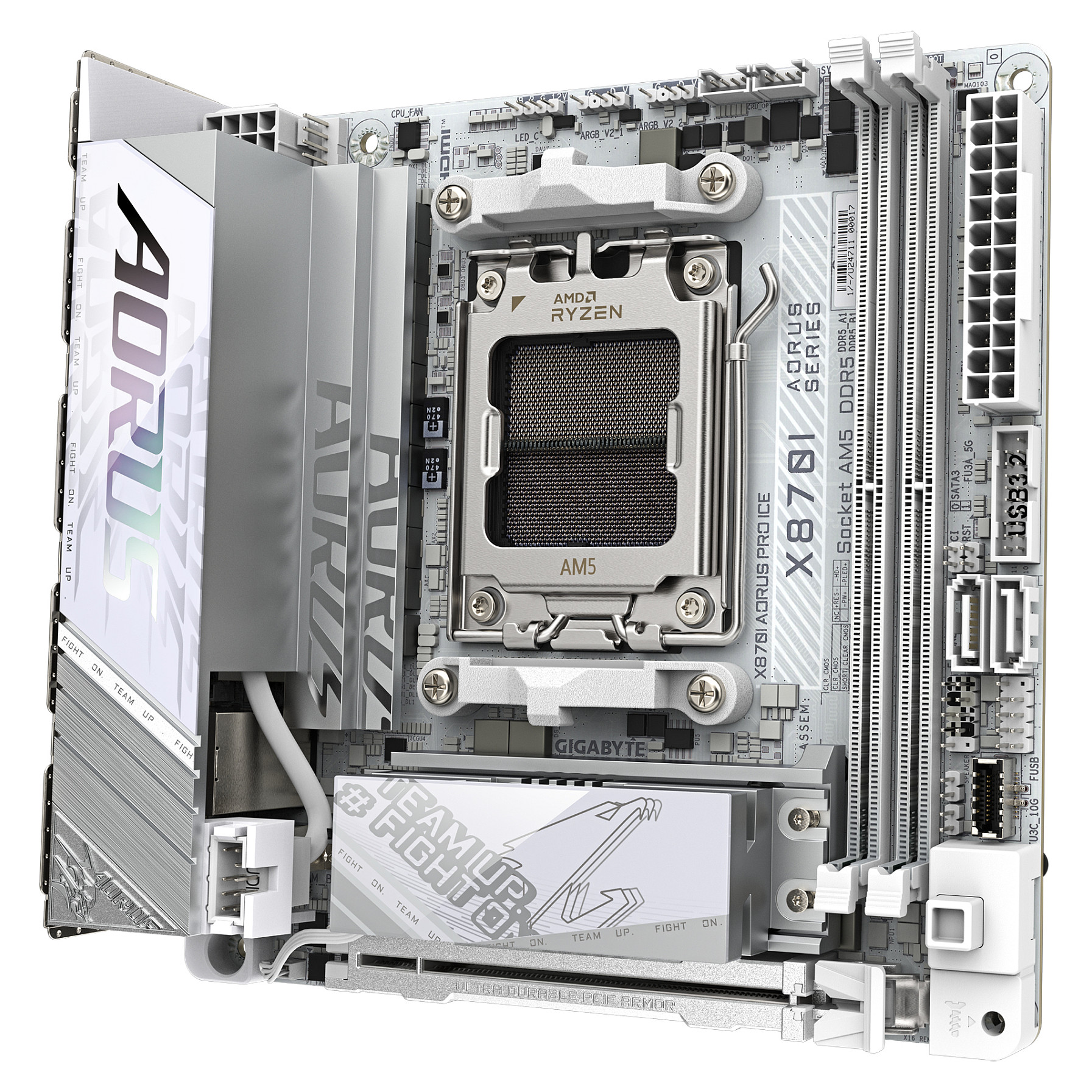 Pllakë Amë GIGA X870I AORUS PRO ICE X870/DDR5/M-ITX - 3