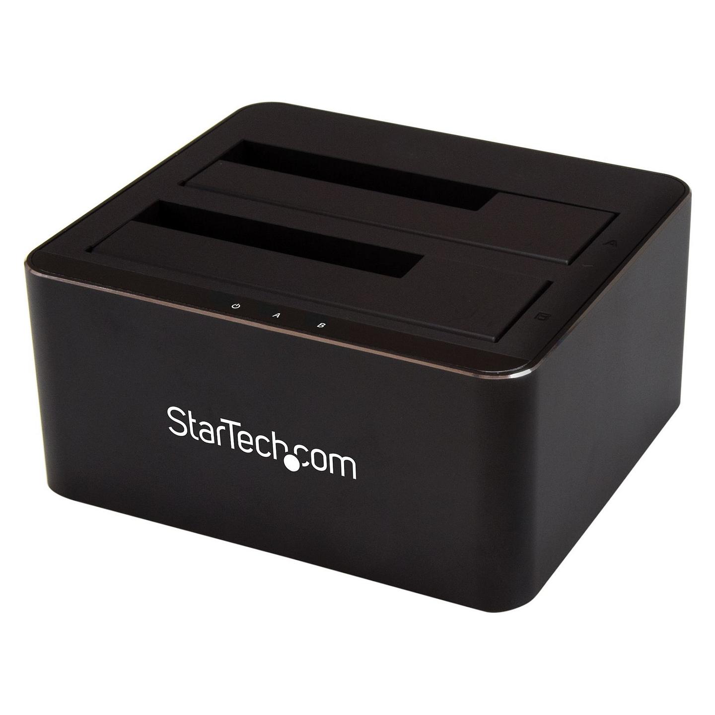 Docking Station për HDD/SSD StarTech SDOCK2U33V, 2 Bay, SATA, 2.5"/3.5", USB 3.2 Gen 1, 5Gbps, Hot-Swap - Zezë