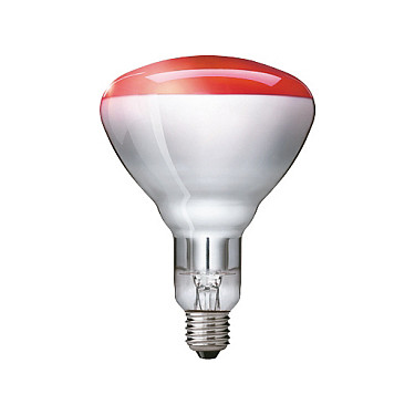 Llambë Infrakuqe Philips BR125 IR / 250W / E27 / 230-250V / 5000h – Bardhë/Kuqe