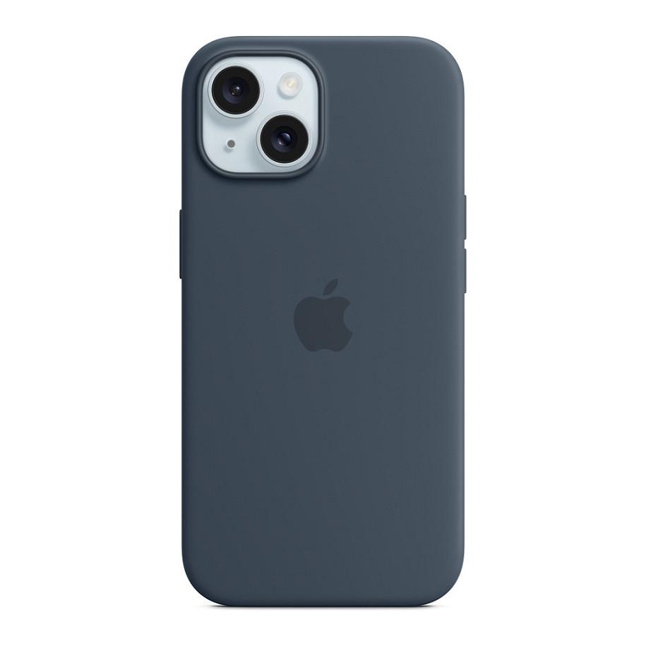 Case për Telefon Apple iPhone 15, Silicone, MagSafe - Blu e Errët