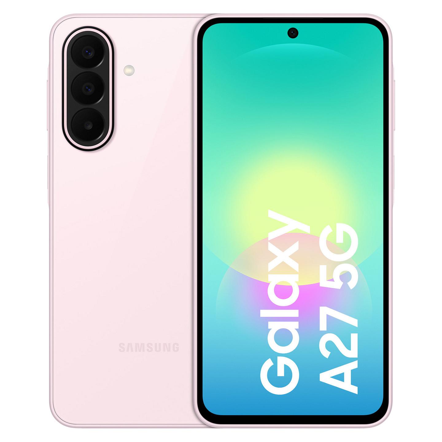 Telefon Samsung Galaxy A27 / 6GB / 128GB / 5G / Hybrid Dual SIM - Rozë e çelët - 1