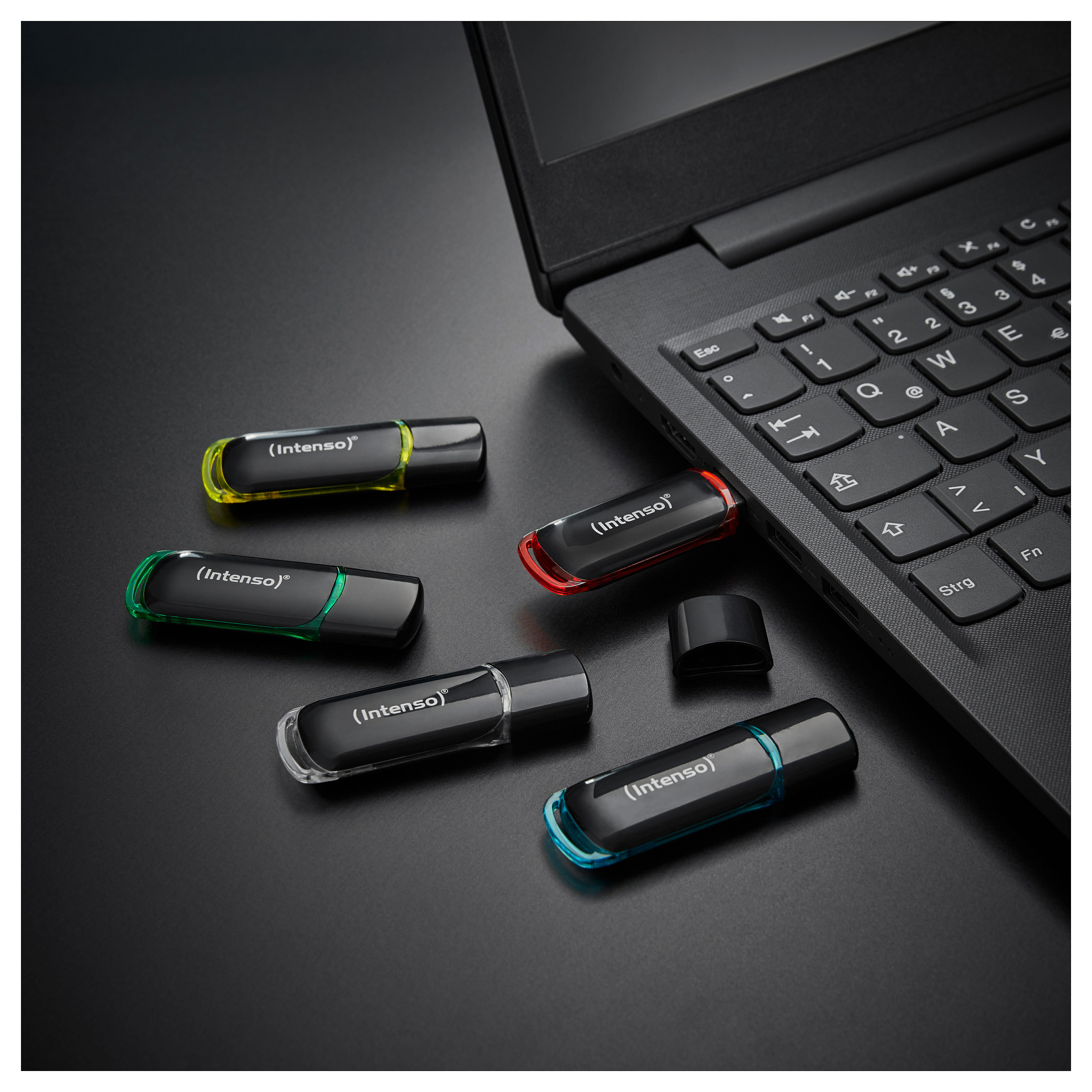 USB Flash Drive Intenso Business Line / 16GB / USB 2.0 / 5 Copë - Zezë - 5