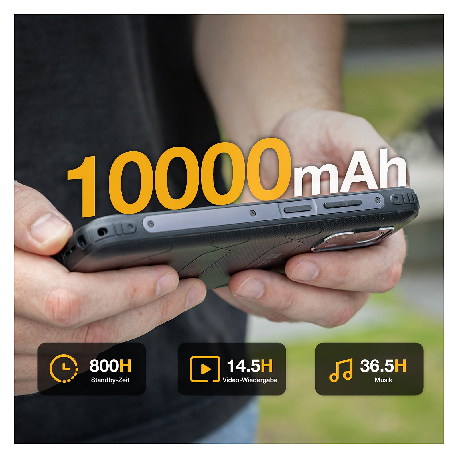 AGM Mobile H MAX Outdoor Rugged Smartphone 4GB / 128GB 4G black - 7
