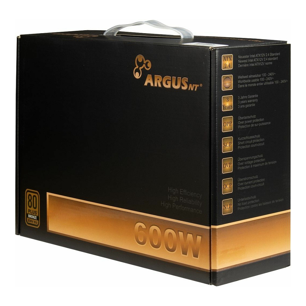 Furnizues Energjie Inter-Tech Argus BPS-600 / 600W / ATX / 80 PLUS Bronze / Non Modular – Zezë - 5