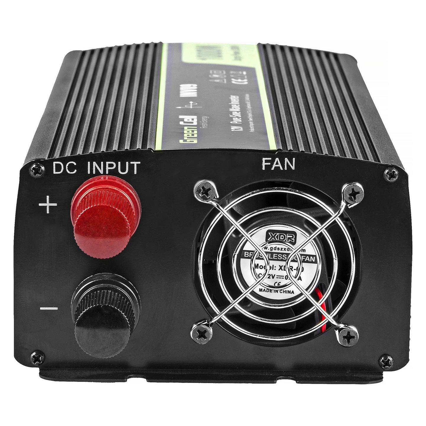 Inverter Green Cell INV09, 12 V, për automjet - Zezë - 4