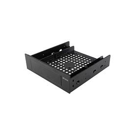 Kornizë montimi për disqe Akasa AK-HDA-05, 5,25" në 3,5" ose 2,5", plastike - Zezë