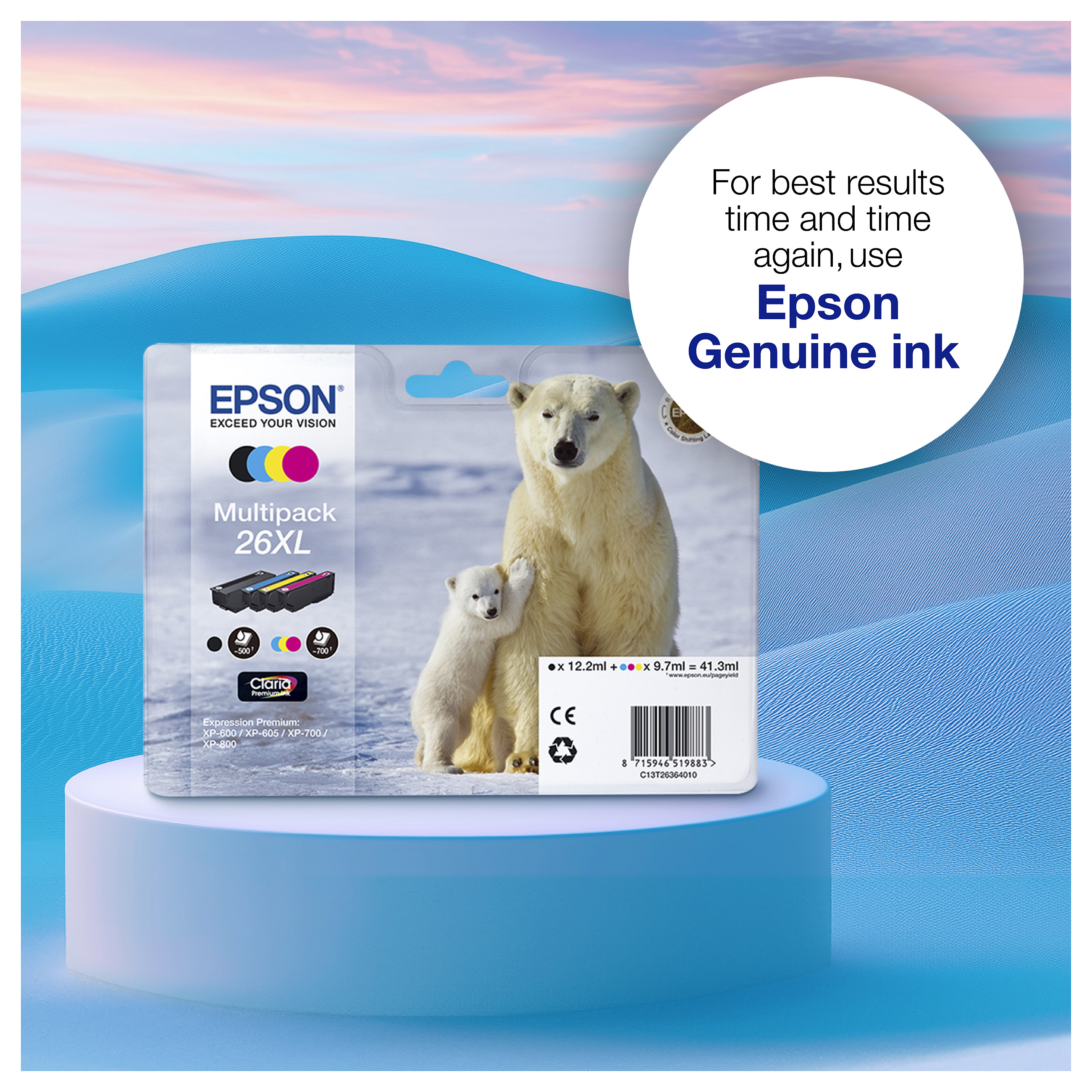 INK Epson T2616 Multipack #26 – Blu / Rozë /Verdhë / Zezë - 5