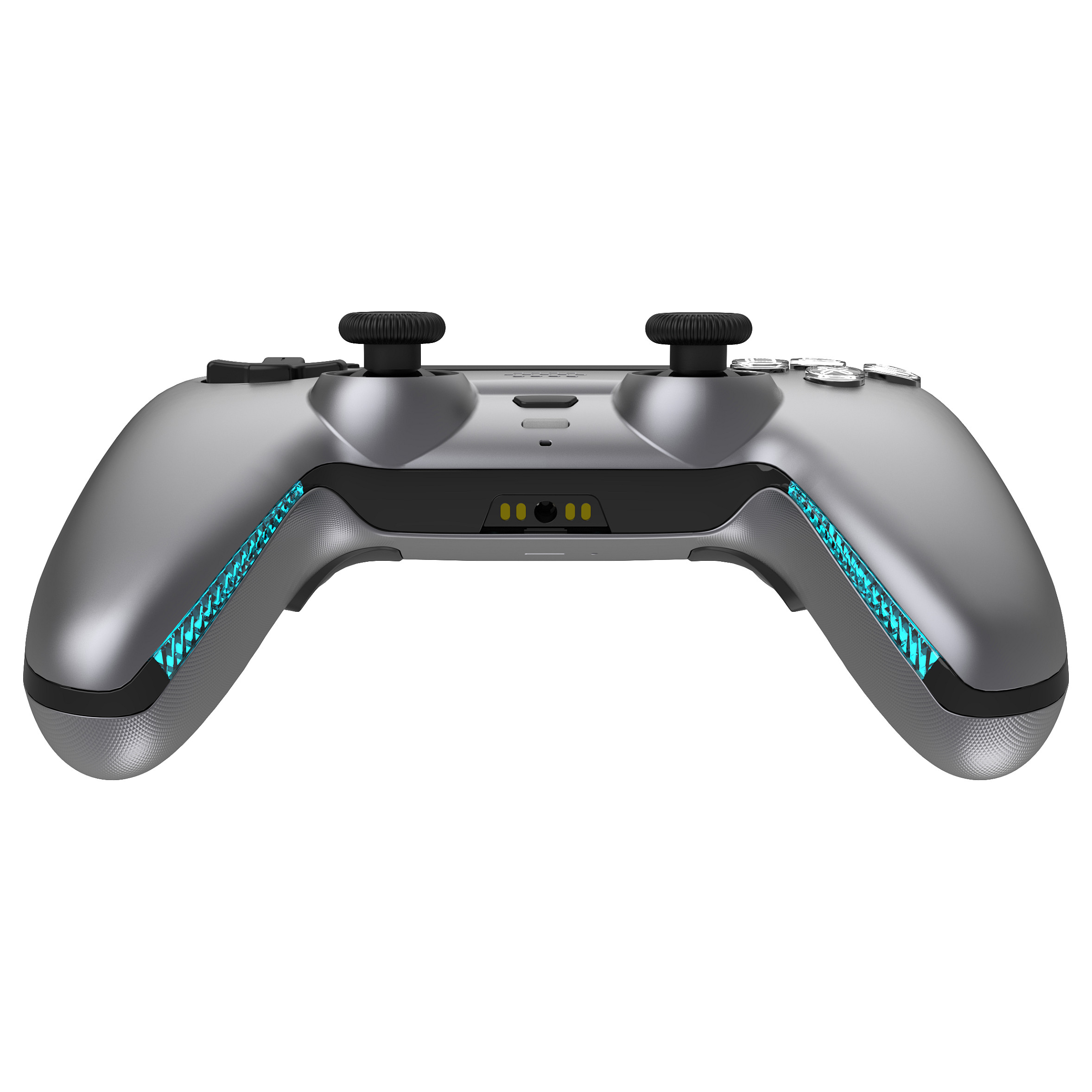 Kontroller Gaming Deltaco GAM-199-STEELGRAY / Wireless / Bluetooth 5.3 / USB-C / Hall Effect / PS5 / PC / Android / iOS / Charging Dock - Gri - 5