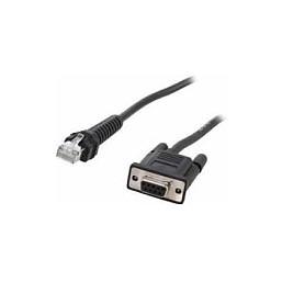 Aksesorë për Skaner Zebra CBA-RF5-S07ZAR / RS-232 / DB-9 Femër në RJ-45 / 0.82m / Power Pin 9 - Zezë