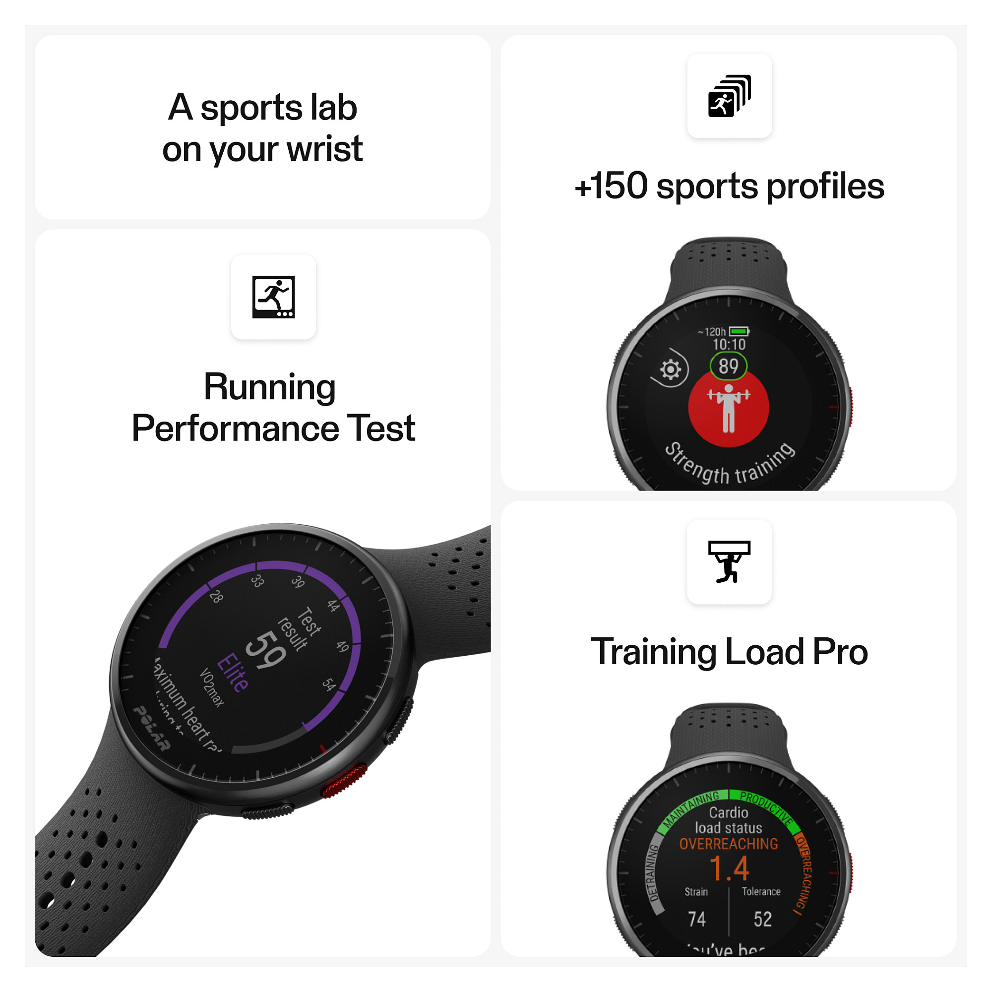 Orë e mençur Polar Pacer PRO S/L -Zezë - 3