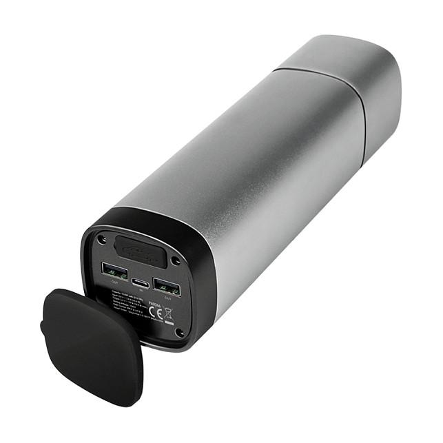 Powerbank Jump Starter LogiLink PA0266 / 10.000mAh / 37,5W / 2x USB-A / 500A / 12V / LED - Gri metalike - 3