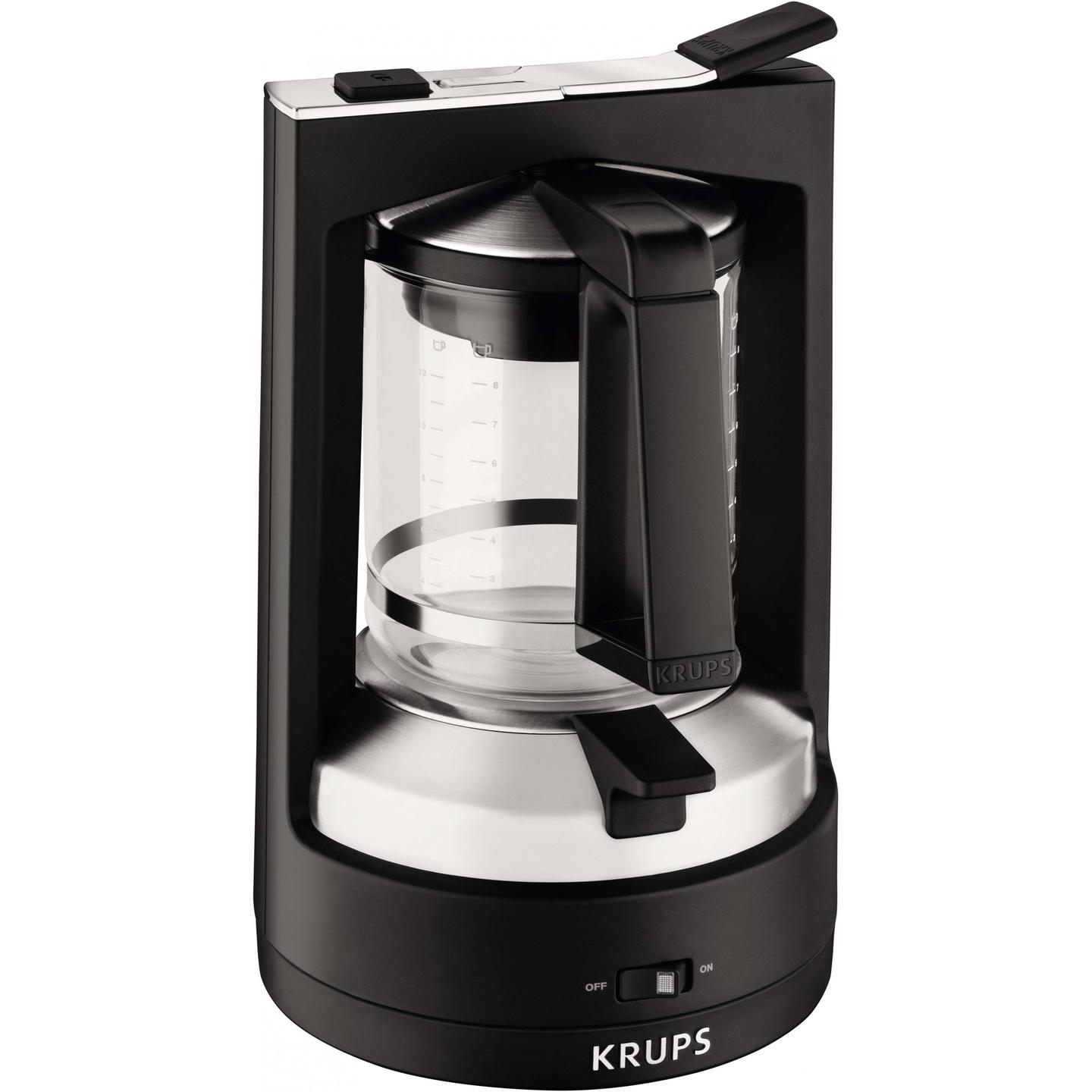 Aparat për Kafe me Filter Krups T8.2 KM4682, 850 W, Rezervuar 1 L, Deri në 12 Filxhanë – Bardhë/Argjend