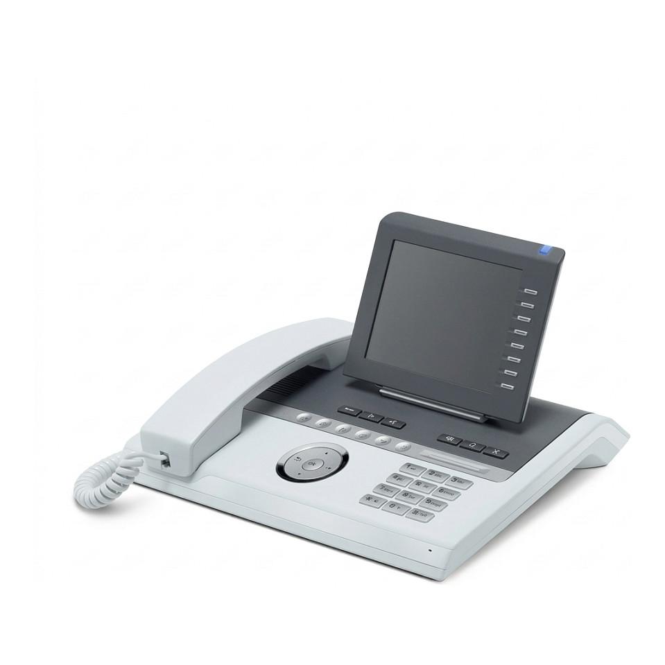 Telefon i Thjeshtë Mitel OpenStage 60 T V2, ekran TFT me ngjyra 320 × 240, 8 taste të programueshme - Hiri/Bardhë