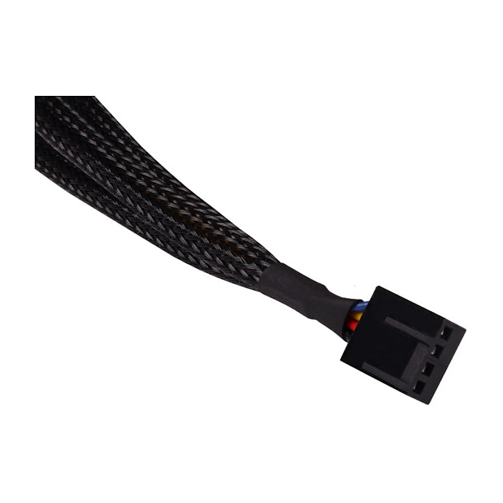 Kabllo Splitter PWM Alphacool / 4-Pin në 3×4-Pin / 30cm – Zezë - 4