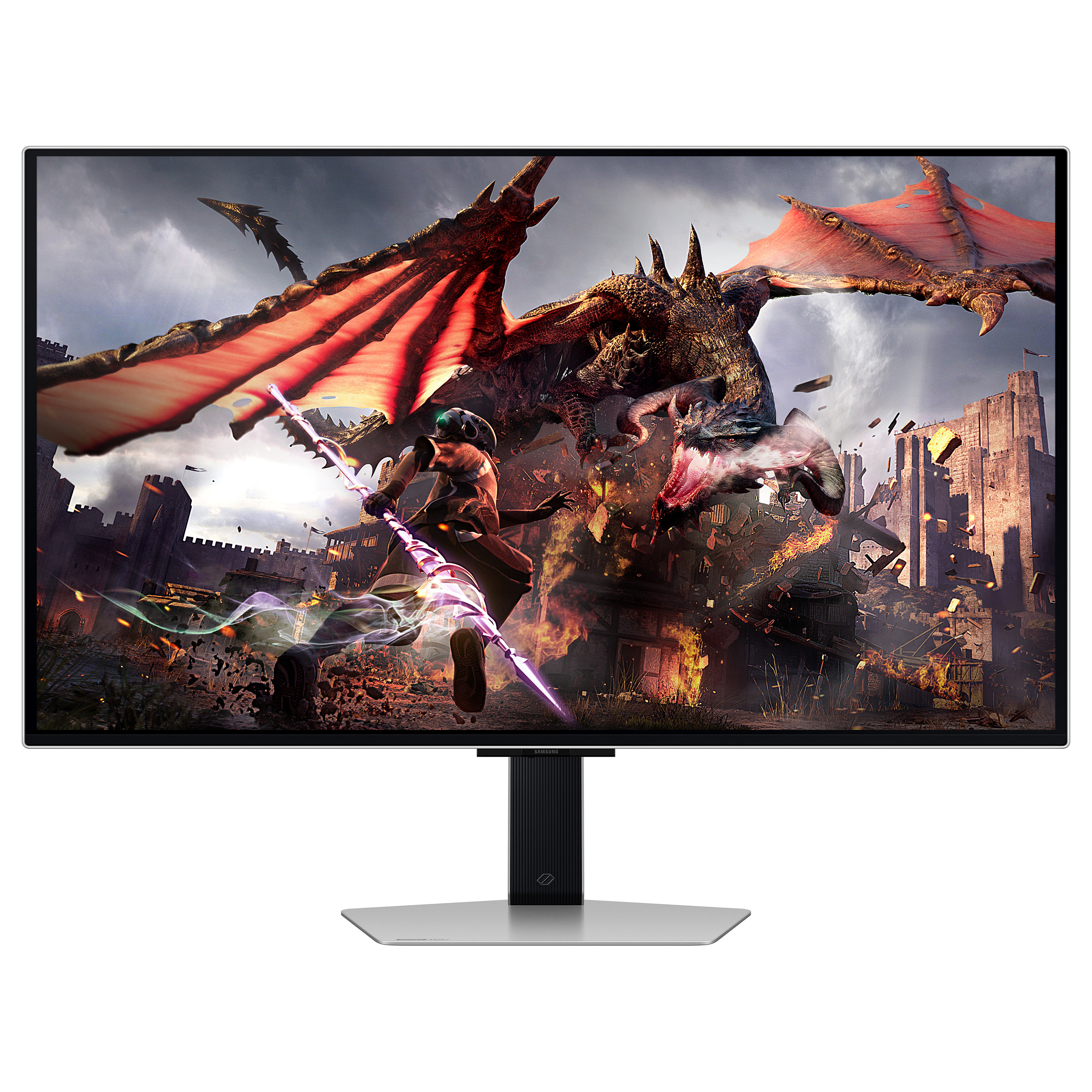 Monitor Gaming Samsung Odyssey G8 S32DG800SU / 32" 4k Ultra HD 0.03ms 240Hz OLED / HDMI DP USB Speaker / Argjendi - 2