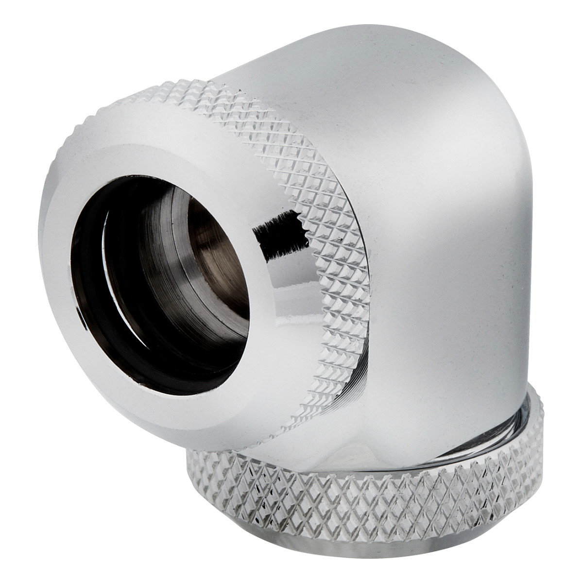 Aksesor për Ftohës Corsair Hydro X Series XF Hardline 90° / 12mm OD / 2 copë / G1/4" BSPP / Custom Watercooling – Krom - 1