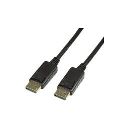 Kabllo DisplayPort LogiLink CD0103 / DisplayPort 1.2 / 5m / 4K 60Hz - Zezë
