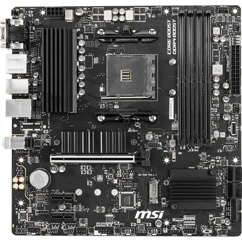 Pllakë Amë MSI PRO B550M-P / AMD AM4 / B550 / DDR4 / Micro-ATX / 1GbE LAN