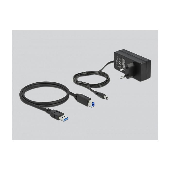 Hub DeLOCK 63263, 4x USB-A, USB 5Gbps, USB-A Karikim 2.4A, USB-C PD 3.0, 5x Ndërprerës, Furnizim i Jashtëm - Gri - 4