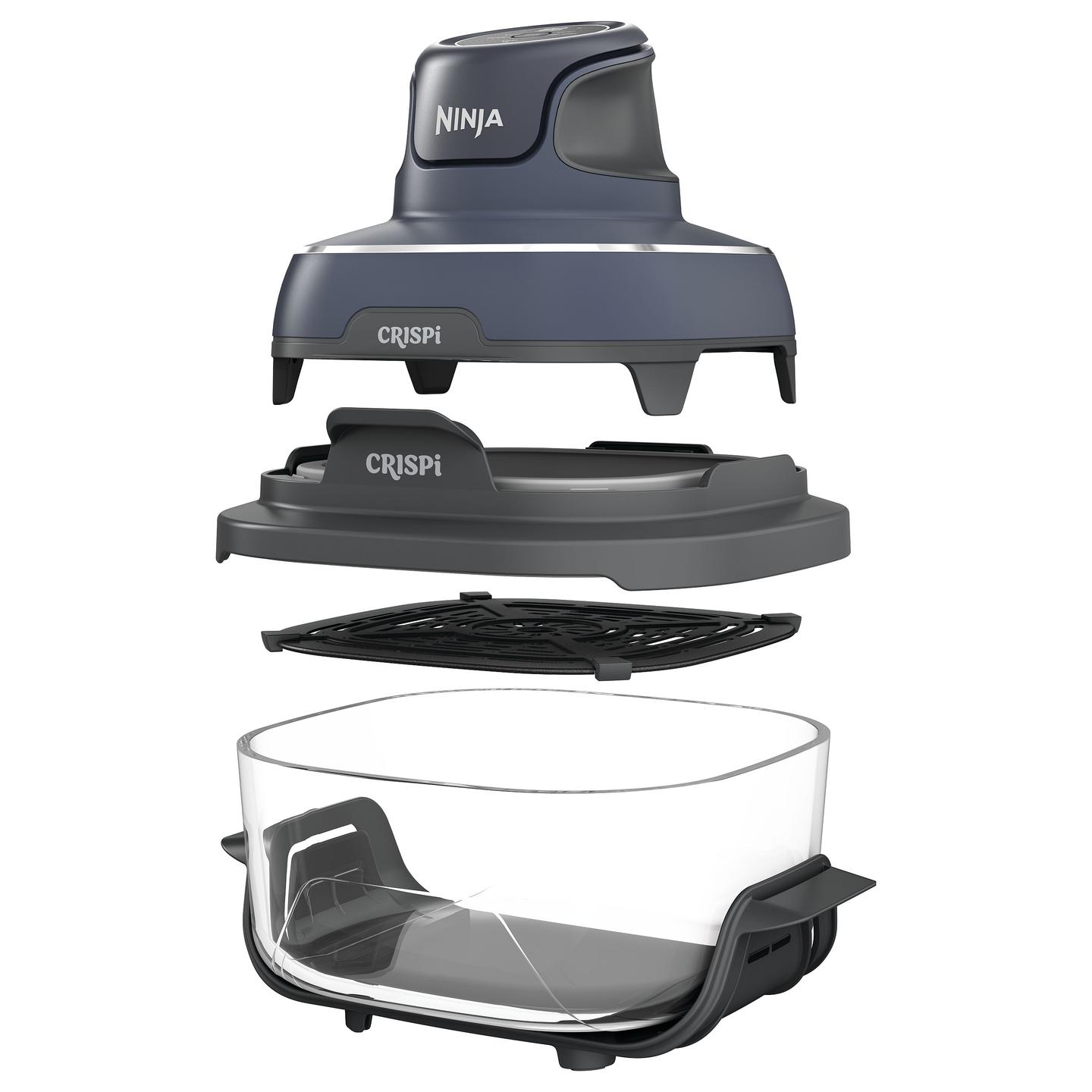 Fryer Portativ Ninja CRISPi 4-in-1 FN101EUGY, 1700 W, Enë Qelqi 1,4 L dhe 3,8 L, 4 Funksione - Blu/Gri - 2
