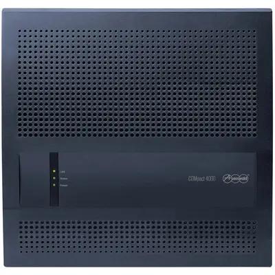 Central Telefonik IP Auerswald COMpact 4000, IP-PBX, VoIP, 2x S0, 8x a/b, 4x Kanale VoIP, 2x Vende për Module - Zezë - 1