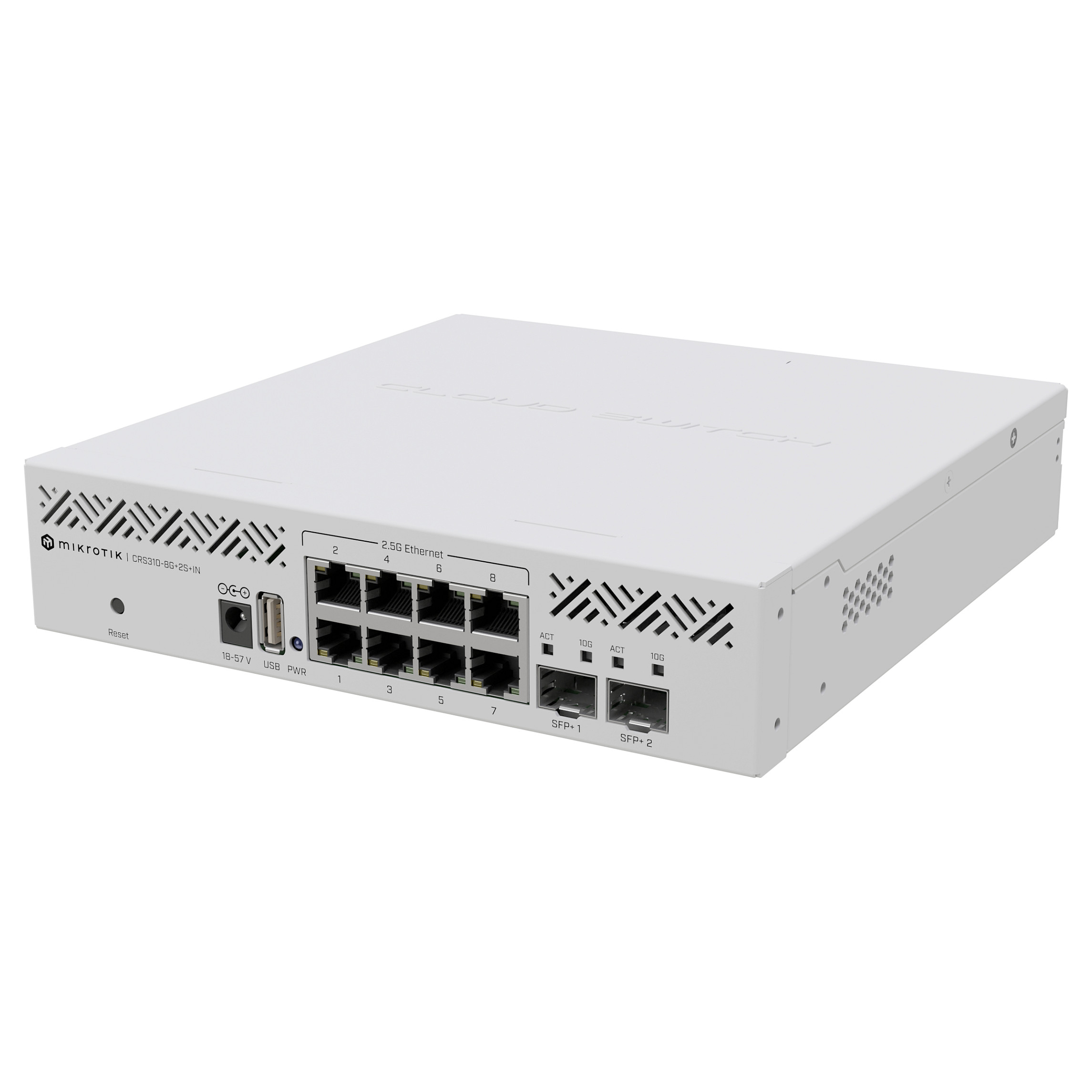 MikroTik 8+2P CRS310-8G+2S+IN M RM - Switch - 1