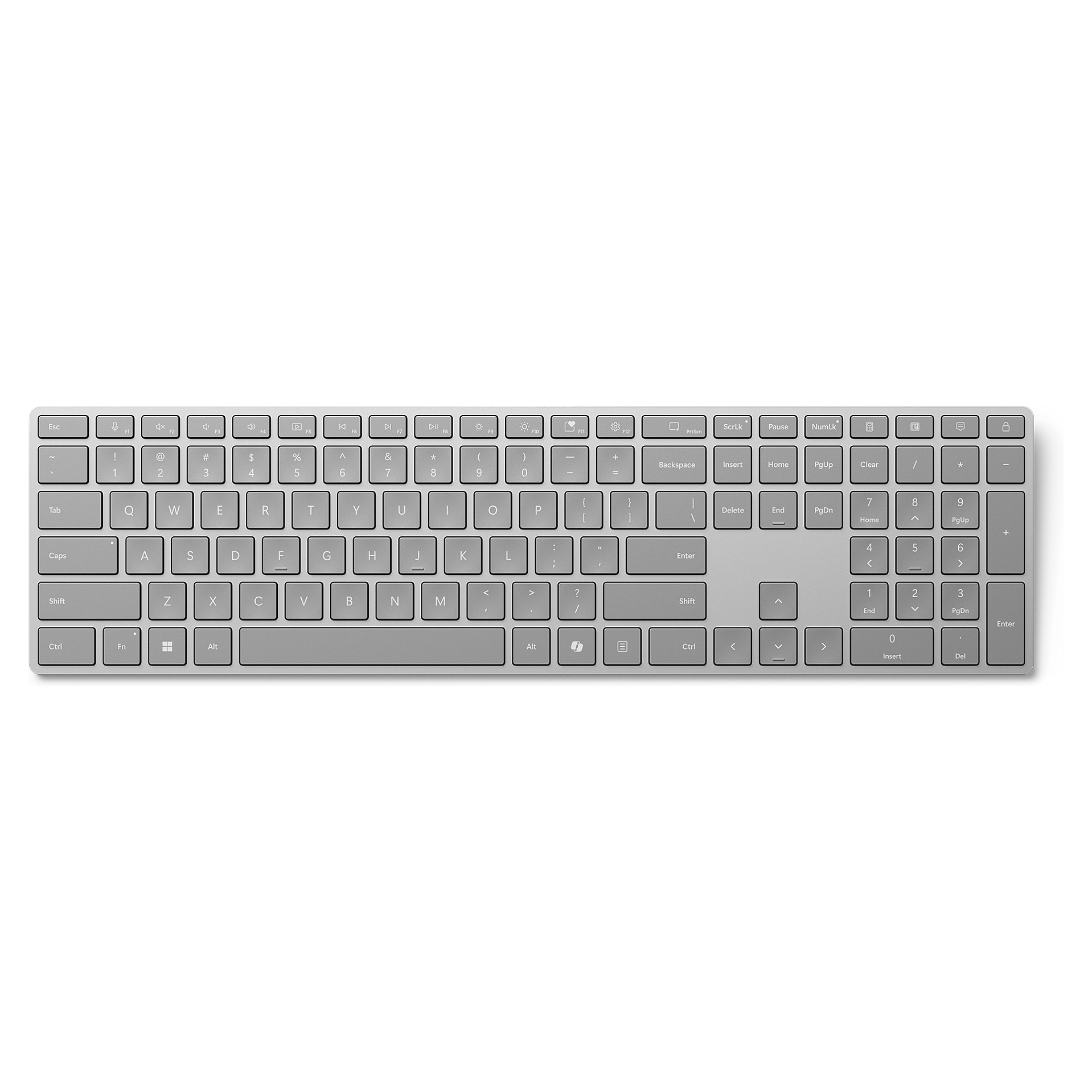 Tastierë pa kabllo Microsoft Surface Keyboard Bluetooth QWERTZ – Gri - 1