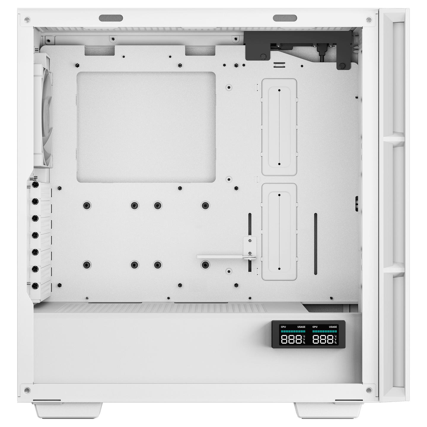Kasë DeepCool CH560 Digital, Mid Tower, ATX, Tempered Glass, ARGB - Bardhë - 6