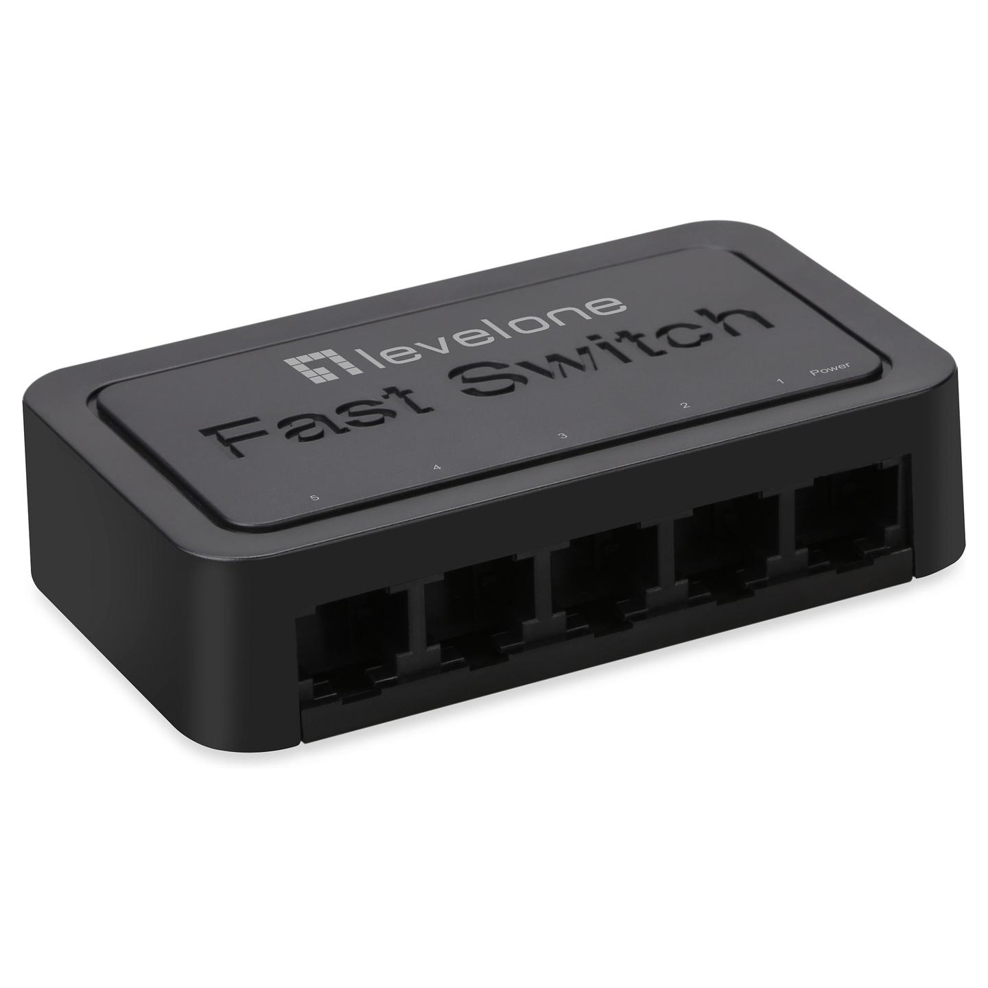 Switch LevelOne FEU-0512, 5x Fast Ethernet RJ45, 10/100Mbps, 1Gbps - Zezë