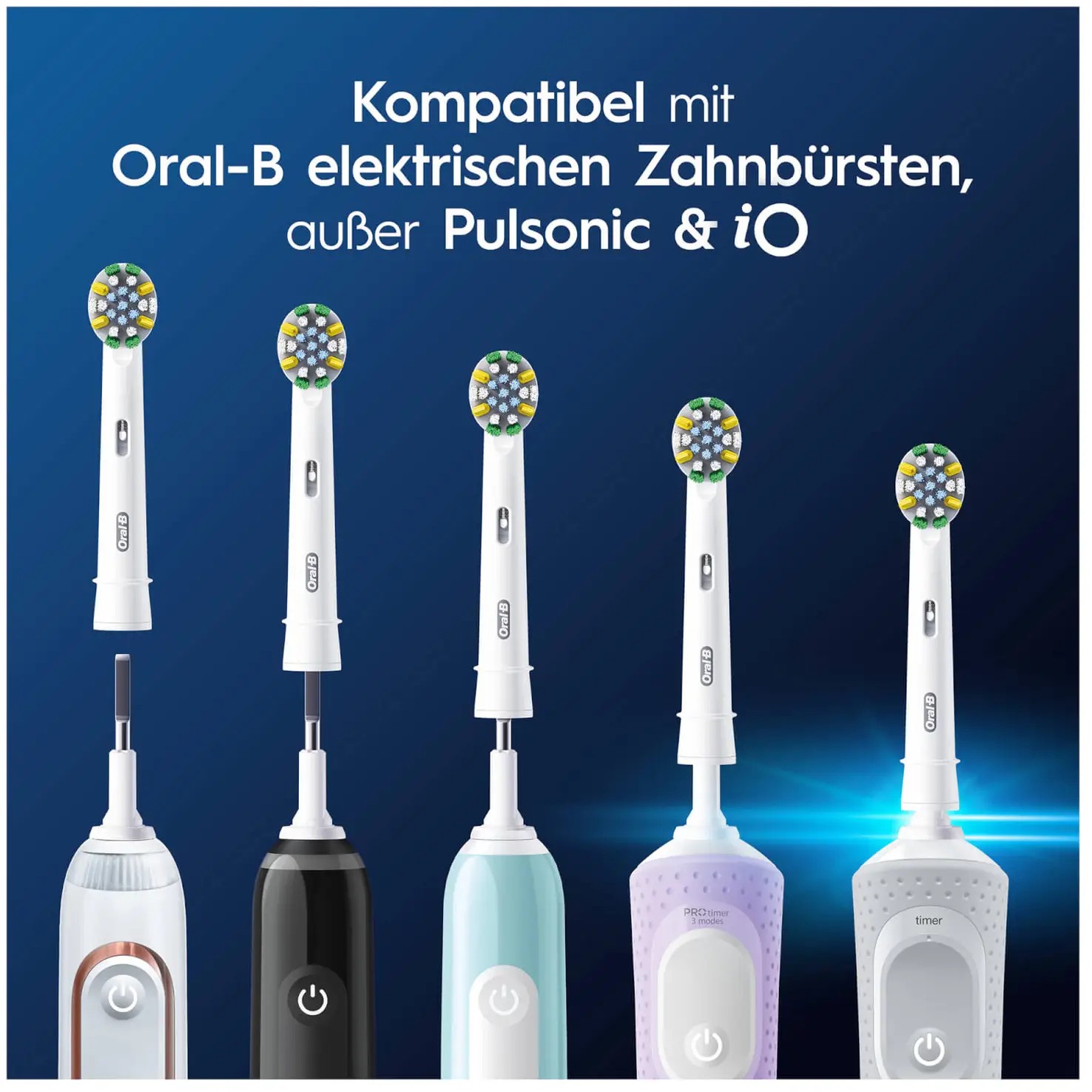 Koka zëvendësuese për furcë elektrike Oral-B Deep Cleaning 6-Pack – Bardhë - 7