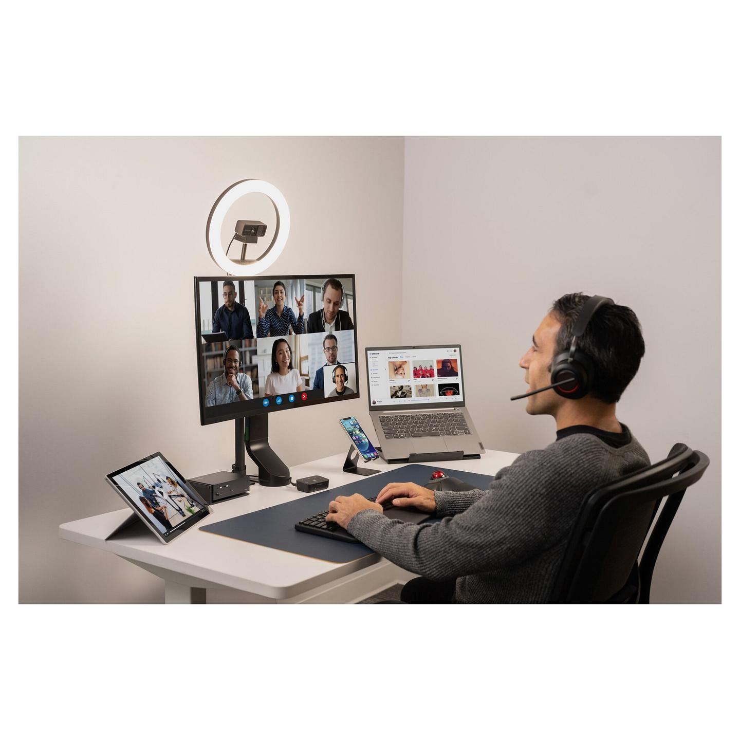 Kufje pa kabllo Kensington H3000 / Bluetooth 5.2 / Over-Ear / 40mm / Mikrofon / Noise Cancelling - Zezë - 18