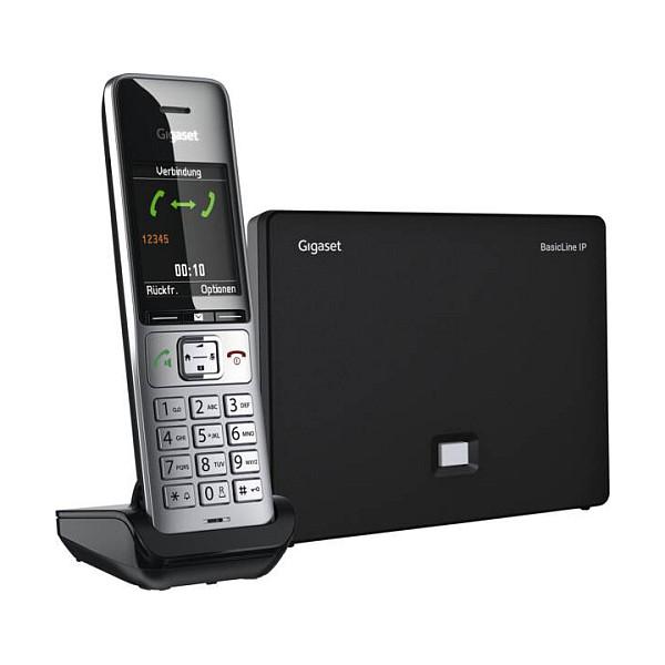 Telefon VoIP Gigaset BasicLine IP + COMFORT 500HX, DECT, ekran 2.2" TFT me ngjyra, deri në 4 thirrje njëkohësisht - Bardhë/Argjend - 2