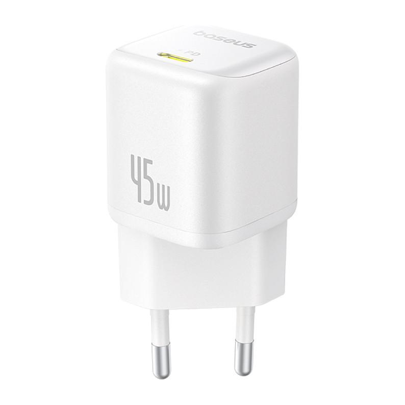 Adapter Baseus PicoGo P10176800213-00 / 45W / GaN / 1x USB-C PD / PPS / Universal – Bardhë - 5