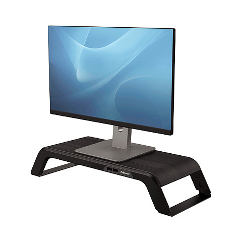Mbajtëse për Monitor Fellowes Hana 8060501 / deri 18kg / 3 Nivele Lartësie / 4x USB / Tavolinë - Zezë