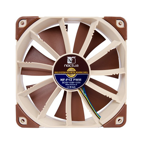 Ftohës për Kasë  Noctua / NF‑F12 PWM / Fan / 120mm -  Kafe/Bezhë - 3