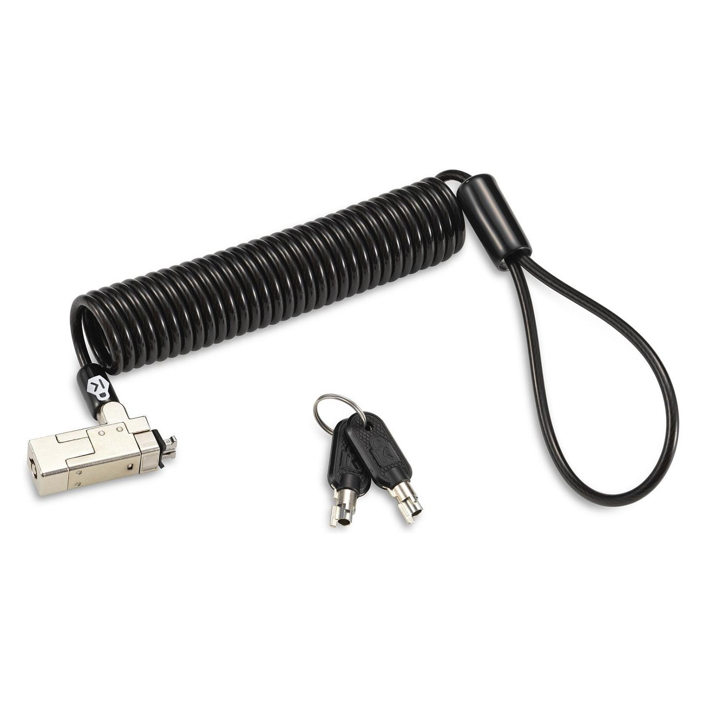 Bravë Sigurie për Laptop Kensington Slim NanoSaver 2.0 K65025WW, Kabllo 1.8m, Nano Slot, Kyçje me Çelës, 2 Çelësa - Argjend