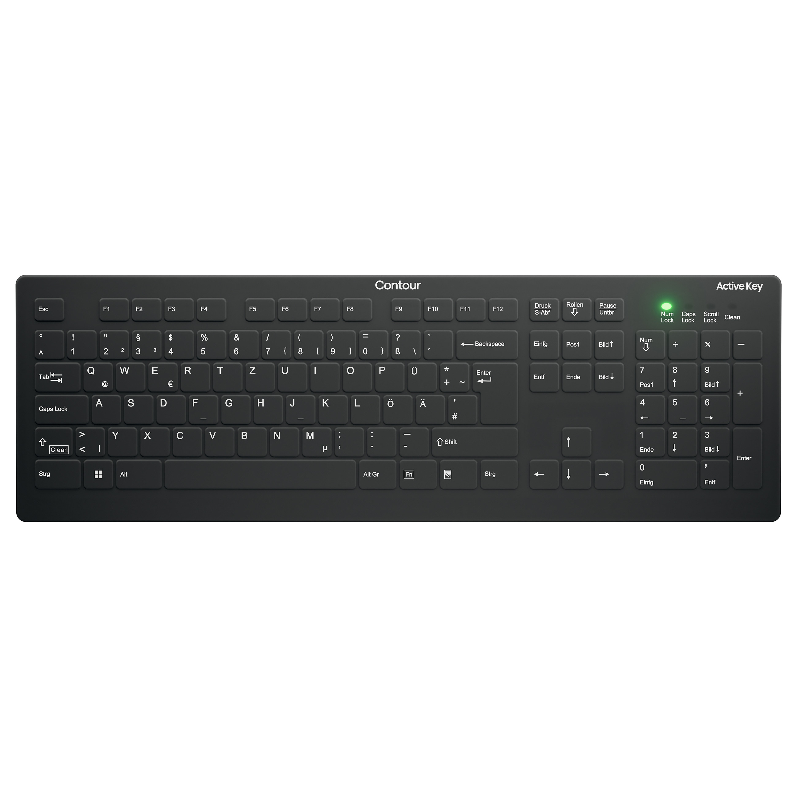 Tastierë CHERRY AK-C8112 / pa kabllo / RF / mekanike / e zezë - 1