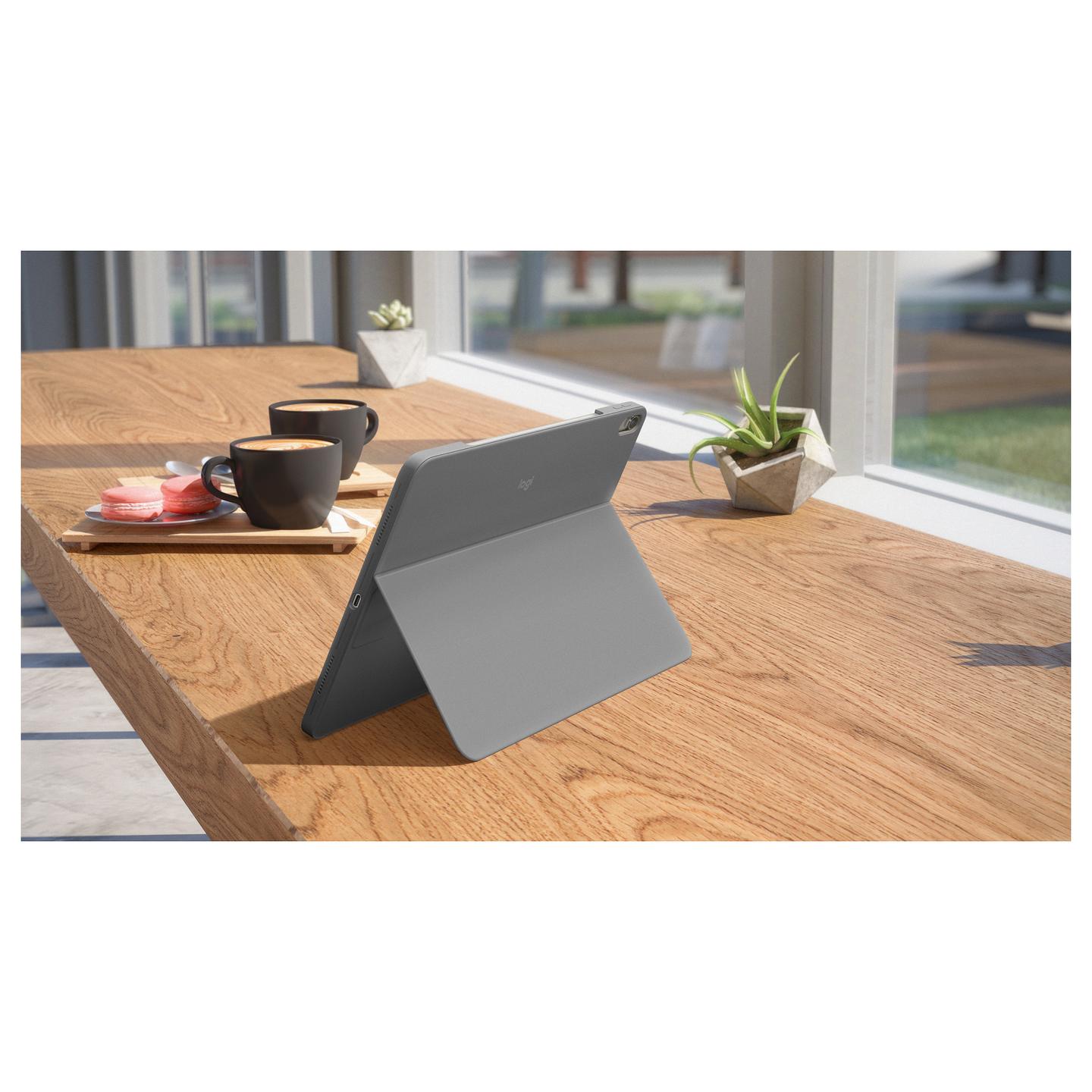 Tastierë për Tablet Logitech Combo Touch / iPad Air 11" / QWERTZ / Trackpad / Smart Connector / Backlit - Gri - 5