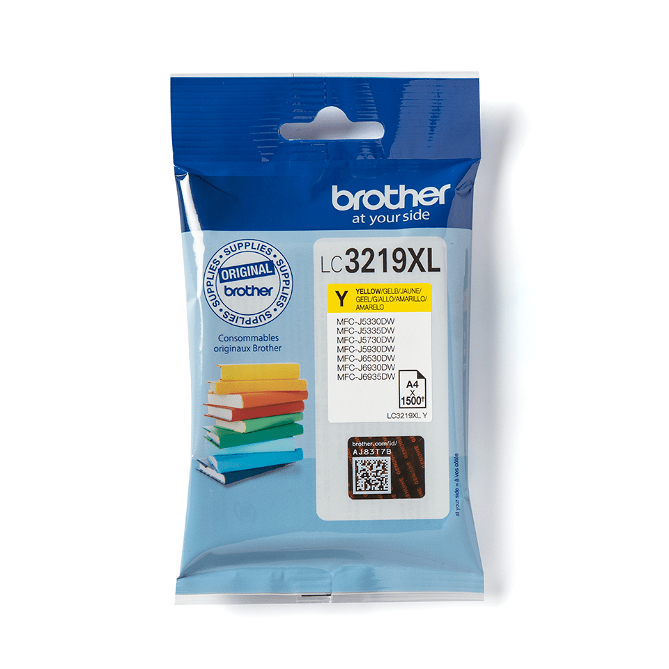 INK për Printer Brother LC-3219XLY / XL / 1,500 Faqe - Verdhë
