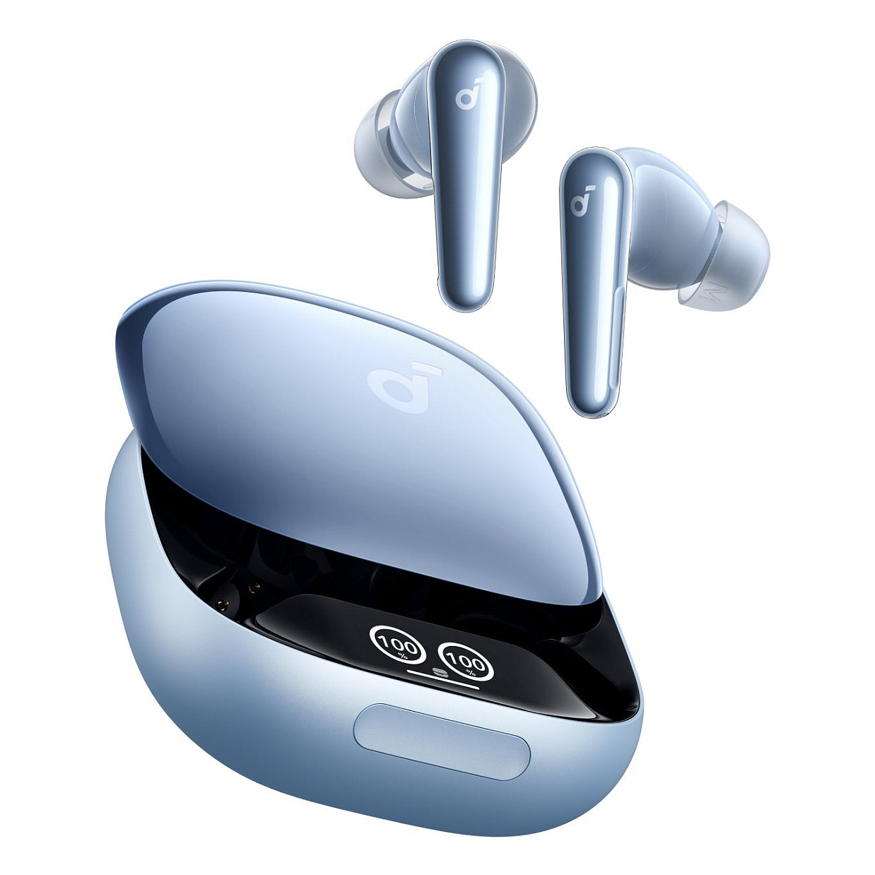 Kufje pa kabllo Anker Soundcore Liberty 4 Pro True Wireless Earbuds – Blu e hapur me Shkëlqim - 1