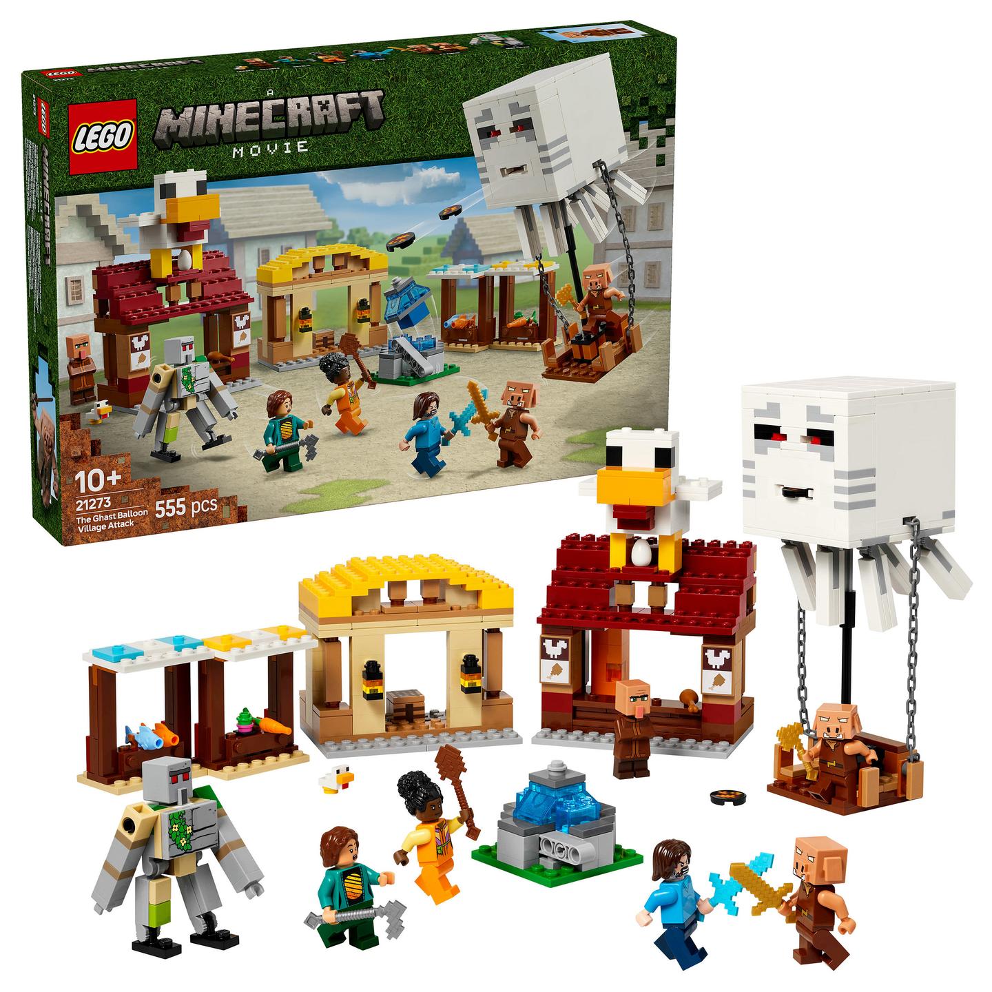 LEGO Minecraft The Ghast Balloon Village Attack - 12