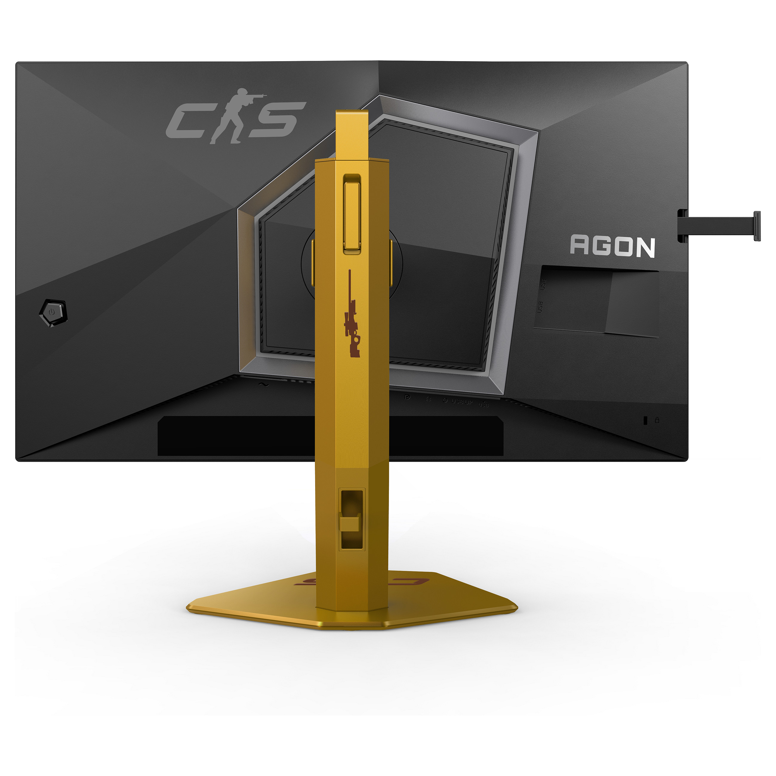 Monitor Gaming AOC Agon Pro CS24A / 24.1"/ Full HD Ultra-Fast TN / LED / 610 Hz / 0.5 ms / HDMI+USB+DP+HDCP - Zezë/Portokalli - 14