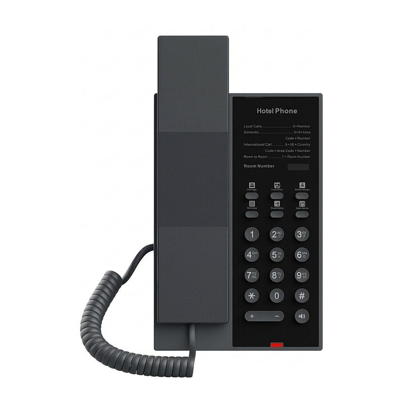 Telefon VoIP Fanvil H602W, 2 llogari SIP, Wi-Fi 6, 6 taste të programueshme, audio HD - Zezë