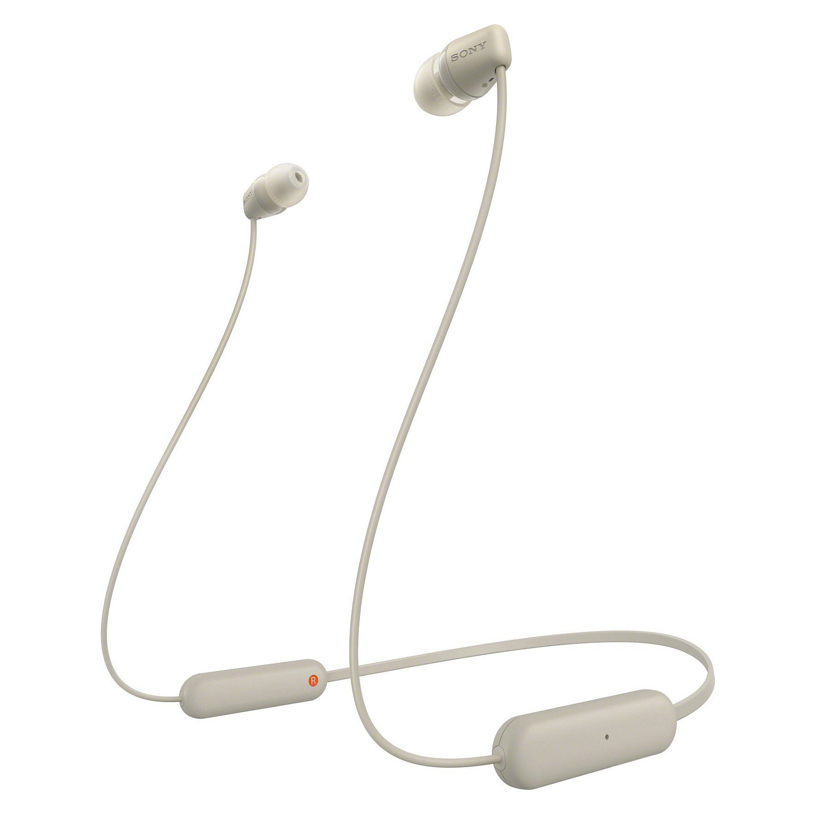 Kufje pa kabllo SONY WI-C100 / Bluetooth 5.0 / 9mm / DSEE / Mikrofon - Beige